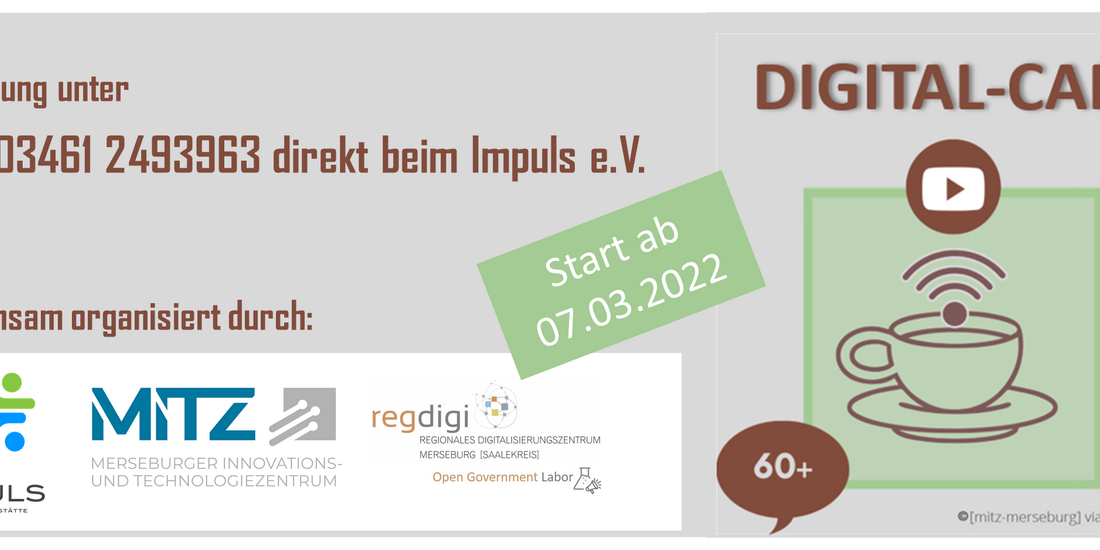 Banner Digital Café_Start 09.03.2022_Impuls e.V.